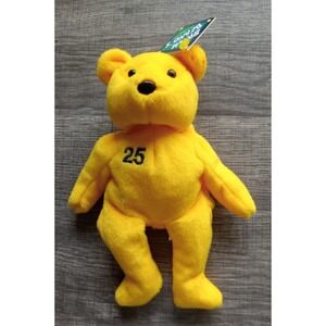 Vintage Jim Edmonds #25 MLB‎  Yellow Plush Bear Bamm Beano's 1998